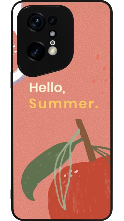 OPPO Find X5 Pro Case Hülle - Silikon schwarz Summer 2025 Hello summer