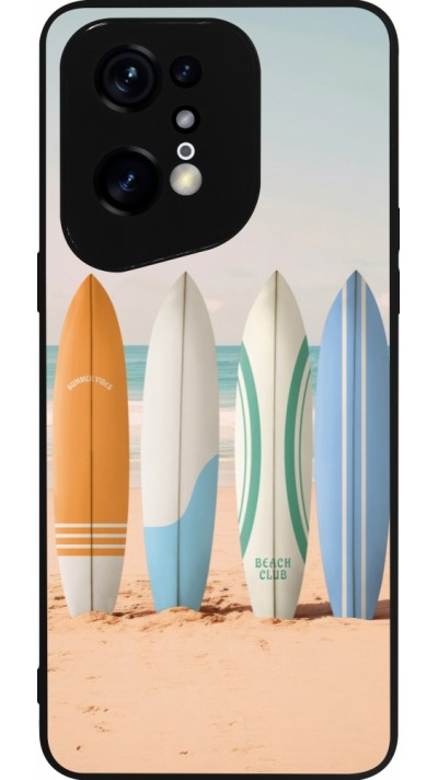 OPPO Find X5 Pro Case Hülle - Silikon schwarz Summer surfboard 2025