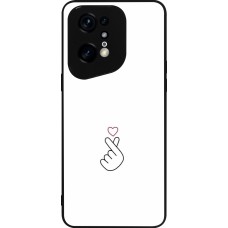 OPPO Find X5 Pro Case Hülle - Silikon schwarz Valentine 2024 heat by Millennials