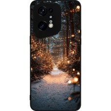 OPPO Find X5 Pro Case Hülle - Silikon schwarz Winter 25 Winter snowy road