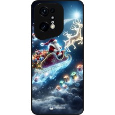 OPPO Find X5 Pro Case Hülle - Silikon schwarz Weihnachten 2023 Verzauberter Weihnachtsmann
