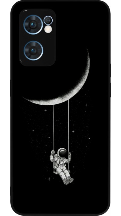 OPPO Reno7 5G Case Hülle - Silikon schwarz Astro balançoire