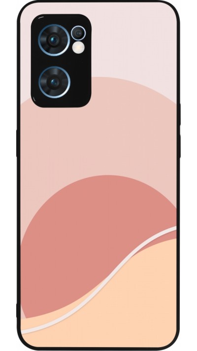 OPPO Reno7 5G Case Hülle - Silikon schwarz Autumn 22 abstract sunrise