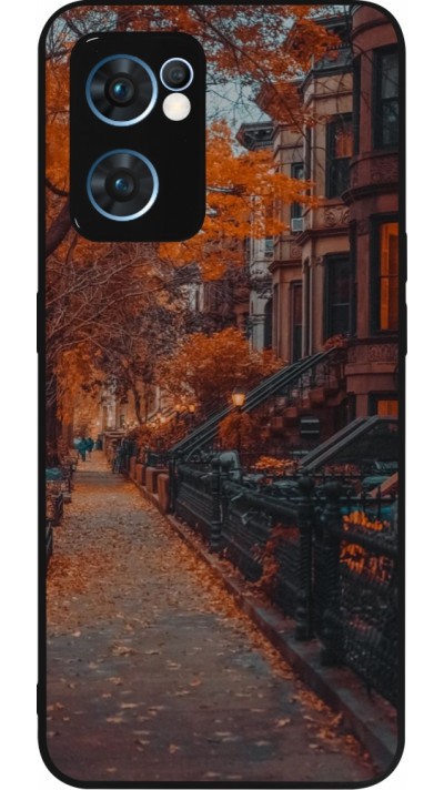 OPPO Reno7 5G Case Hülle - Silikon schwarz Autumn 2024 city