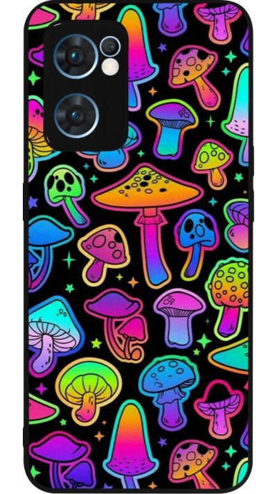 OPPO Reno7 5G Case Hülle - Silikon schwarz Autumn 2024 magic mushrooms