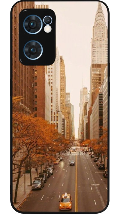 OPPO Reno7 5G Case Hülle - Silikon schwarz Autumn 2024 New York city