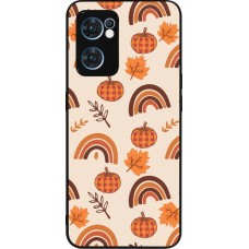OPPO Reno7 5G Case Hülle - Silikon schwarz Autumn 2024 rainbow