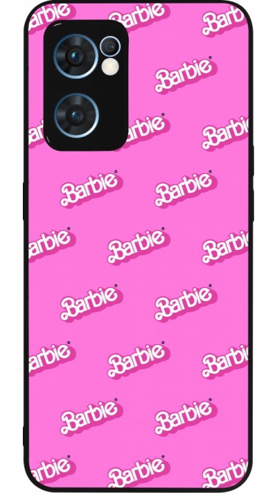 OPPO Reno7 5G Case Hülle - Silikon schwarz Barbie Pattern