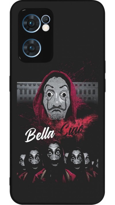 OPPO Reno7 5G Case Hülle - Silikon schwarz Bella Ciao
