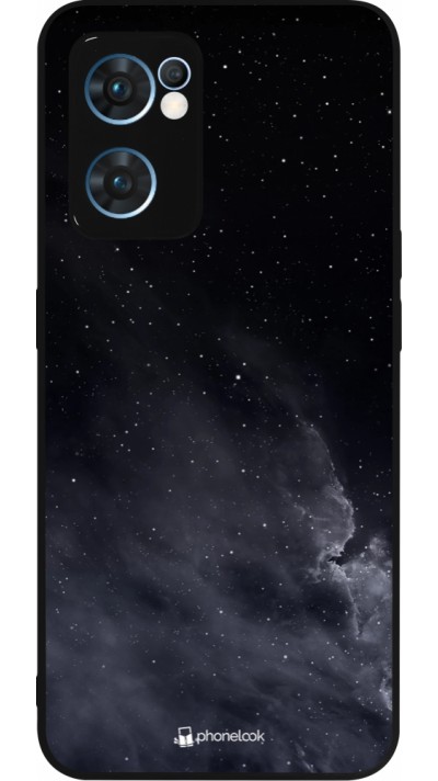 OPPO Reno7 5G Case Hülle - Silikon schwarz Black Sky Clouds