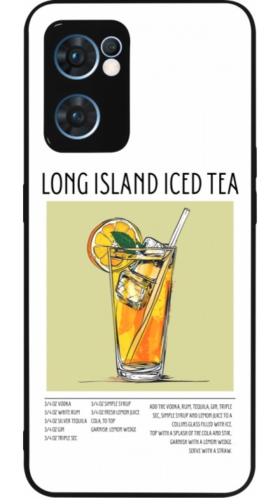 OPPO Reno7 5G Case Hülle - Silikon schwarz Cocktail Rezept Long Island Ice Tea