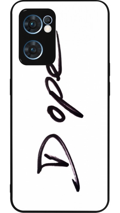 Coque OPPO Reno7 5G - Silicone rigide noir Dope