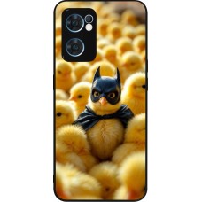 OPPO Reno7 5G Case Hülle - Silikon schwarz Easter 2026 Chicken Batman