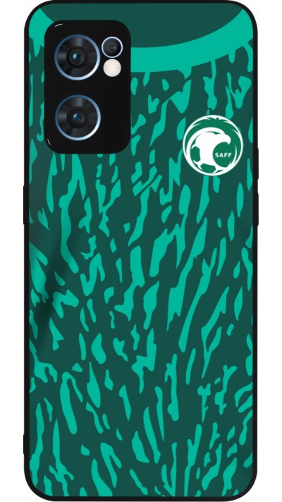 OPPO Reno7 5G Case Hülle - Silikon schwarz Saudi-Arabien 2022 personalisierbares Fussballtrikot