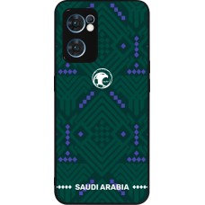 OPPO Reno7 5G Case Hülle - Silikon schwarz Saudi Arabien 2026 personalisierbares Fussballtrikot