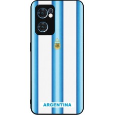 OPPO Reno7 5G Case Hülle - Silikon schwarz Argentinien 2026 personalisierbares Fussballtrikot