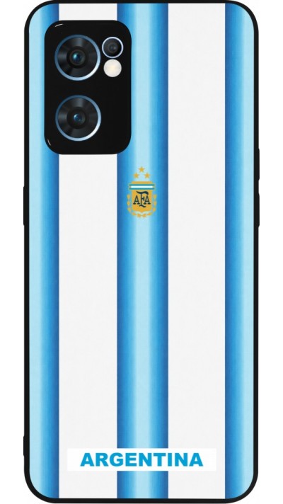 OPPO Reno7 5G Case Hülle - Silikon schwarz Argentinien 2026 personalisierbares Fussballtrikot