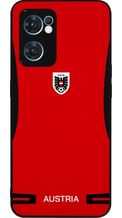 OPPO Reno7 5G Case Hülle - Silikon schwarz O?sterreich 2026 personalisierbares Fussballtrikot