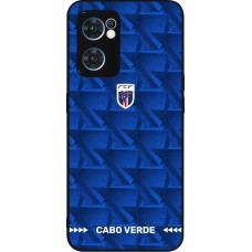 OPPO Reno7 5G Case Hülle - Silikon schwarz Kap Verde 2026 personalisierbares Fussballtrikot