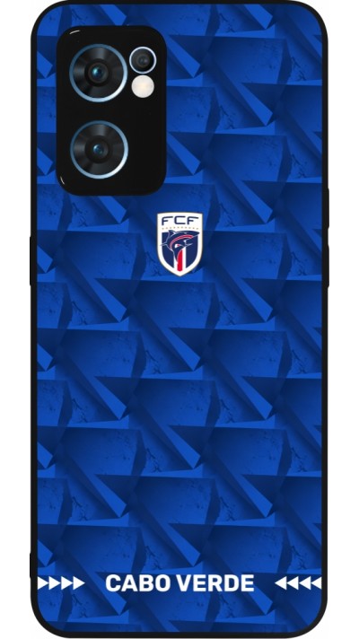 OPPO Reno7 5G Case Hülle - Silikon schwarz Kap Verde 2026 personalisierbares Fussballtrikot