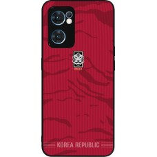 OPPO Reno7 5G Case Hülle - Silikon schwarz Südkorea 2026 personalisierbares Fussballtrikot