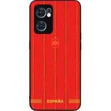 OPPO Reno7 5G Case Hülle - Silikon schwarz Spanien 2026 personalisierbares Fussballtrikot