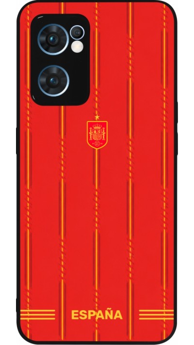 OPPO Reno7 5G Case Hülle - Silikon schwarz Spanien 2026 personalisierbares Fussballtrikot