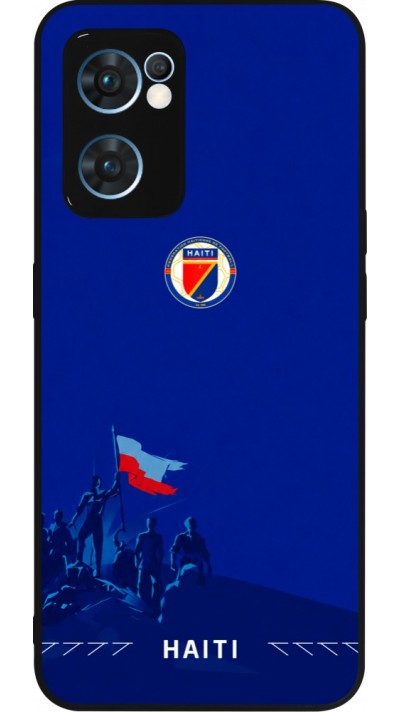 OPPO Reno7 5G Case Hülle - Silikon schwarz Haiti 2026 personalisierbares Fussballtrikot