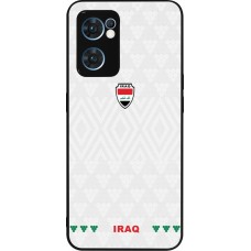 OPPO Reno7 5G Case Hülle - Silikon schwarz Irak 2026 personalisierbares Fussballtrikot