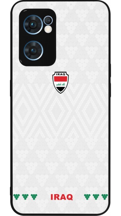 OPPO Reno7 5G Case Hülle - Silikon schwarz Irak 2026 personalisierbares Fussballtrikot
