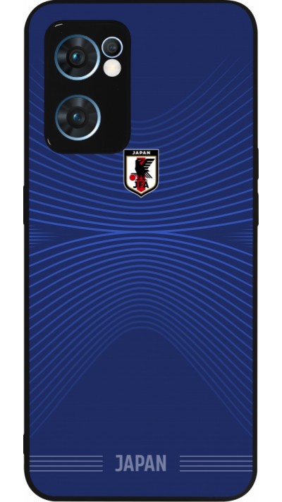 OPPO Reno7 5G Case Hülle - Silikon schwarz Japan 2022 personalisierbares Fussballtrikot