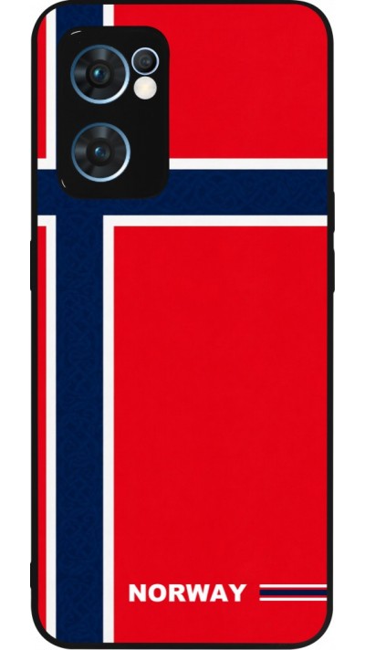 OPPO Reno7 5G Case Hülle - Silikon schwarz Norwegen 2026 personalisierbares Fussballtrikot