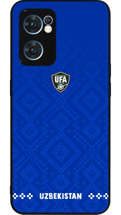 OPPO Reno7 5G Case Hülle - Silikon schwarz Usbekistan 2026 personalisierbares Fussballtrikot