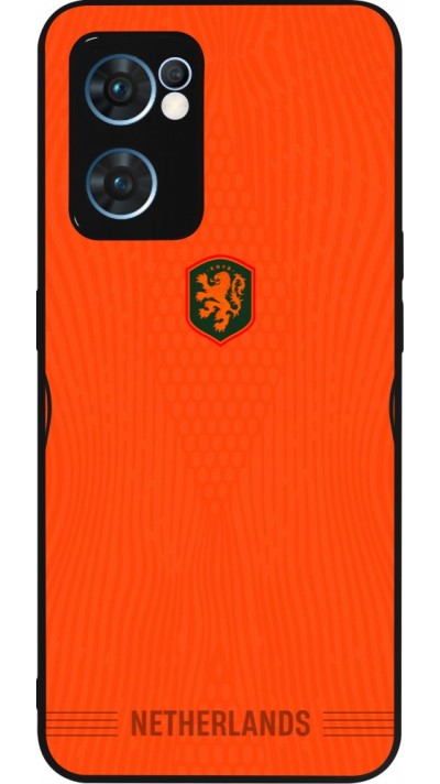 OPPO Reno7 5G Case Hülle - Silikon schwarz Niederlande 2026 personalisierbares Fussballtrikot