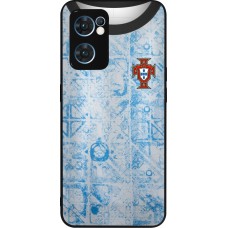 OPPO Reno7 5G Case Hülle - Silikon schwarz Portugal Away personalisierbares Fussballtrikot
