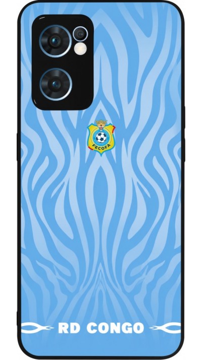 OPPO Reno7 5G Case Hülle - Silikon schwarz Demokratische Republik Kongo 2026 personalisierbares Fussballtrikot