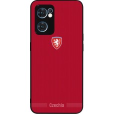 OPPO Reno7 5G Case Hülle - Silikon schwarz Tschechische Republik 2026 personalisierbares Fussballtrikot