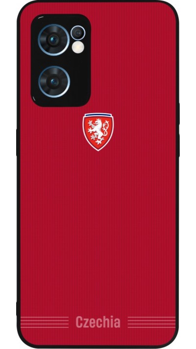 OPPO Reno7 5G Case Hülle - Silikon schwarz Tschechische Republik 2026 personalisierbares Fussballtrikot