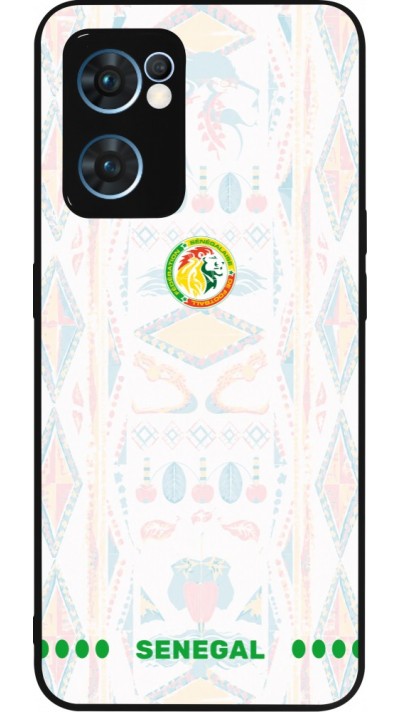 OPPO Reno7 5G Case Hülle - Silikon schwarz Senegal 2026 personalisierbares Fussballtrikot