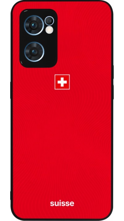 OPPO Reno7 5G Case Hülle - Silikon schwarz Schweiz 2026 personalisierbares Fussballtrikot