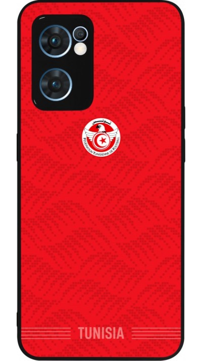 OPPO Reno7 5G Case Hülle - Silikon schwarz Tunesien 2026 personalisierbares Fussballtrikot