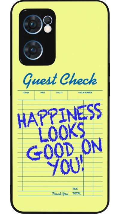 OPPO Reno7 5G Case Hülle - Silikon schwarz Guest check 2026