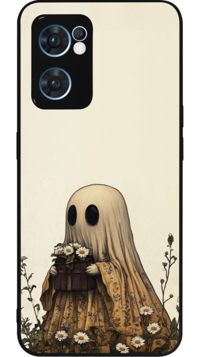OPPO Reno7 5G Case Hülle - Silikon schwarz Halloween 2025 Ghost gardener