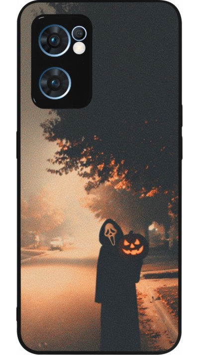 OPPO Reno7 5G Case Hülle - Silikon schwarz Halloween 2025 Scream