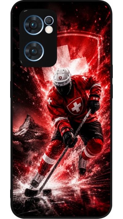 OPPO Reno7 5G Case Hülle - Silikon schwarz Hockey World Championship Player