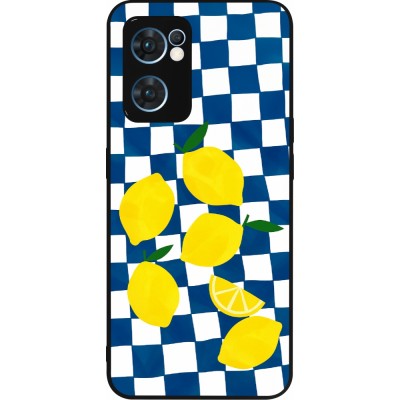OPPO Reno7 5G Case Hülle - Silikon schwarz Illustration lemons 2026