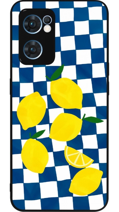 OPPO Reno7 5G Case Hülle - Silikon schwarz Illustration lemons 2026