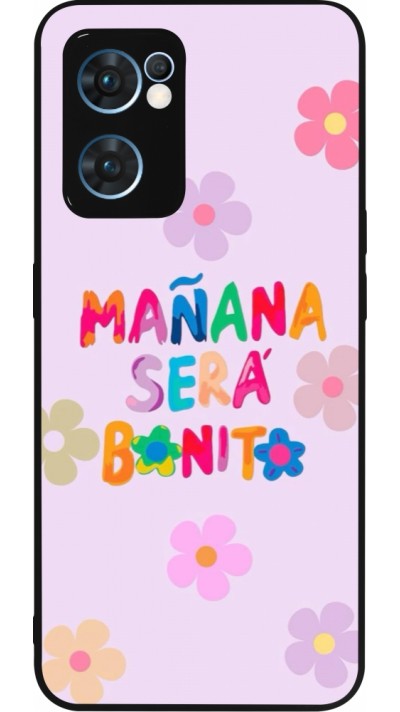 OPPO Reno7 5G Case Hülle - Silikon schwarz Karol G Manana sera bonito