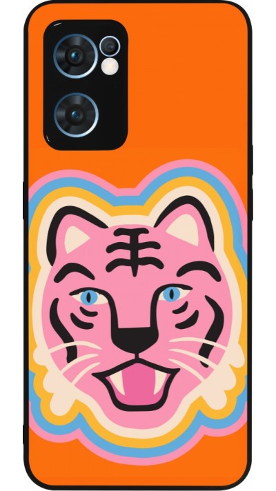 OPPO Reno7 5G Case Hülle - Silikon schwarz Lion colors 2026