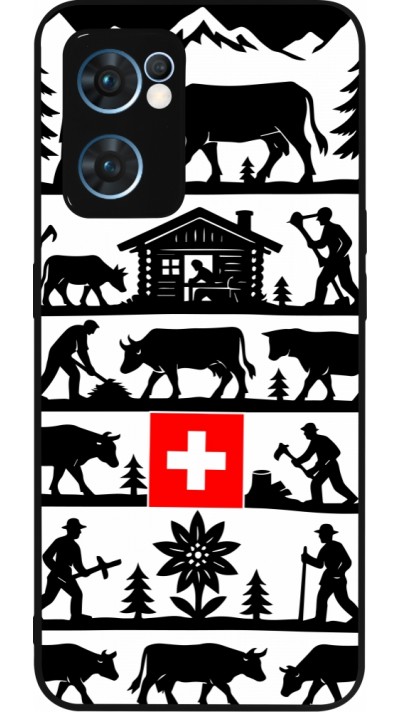 OPPO Reno7 5G Case Hülle - Silikon schwarz Poya Schweiz 1